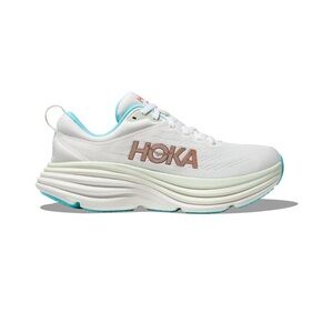 Hoka White and Aqua Running Shoes